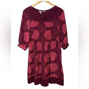 Anthropologie Girls From Savoy 100% Silk Bouquet Toss Dress Size 2